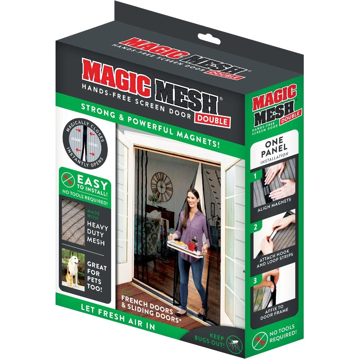 Magic Mesh Double Screen Door