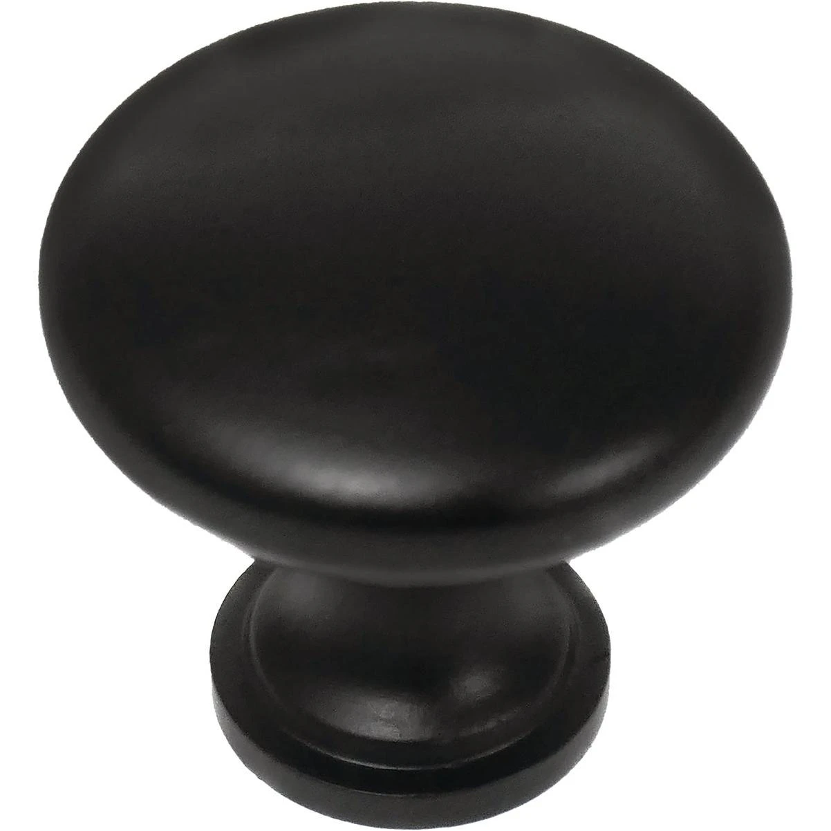 Laurey Ultima Round 1-3/8 In. Matte Black Hollow Steel Cabinet Knob