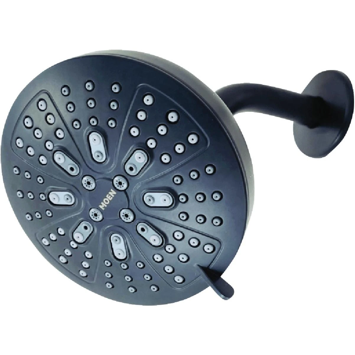 Moen Hydro Energetix 8-Spray Pattern 4.75 In. Wall Mount Fixed Shower Head, Matte Black