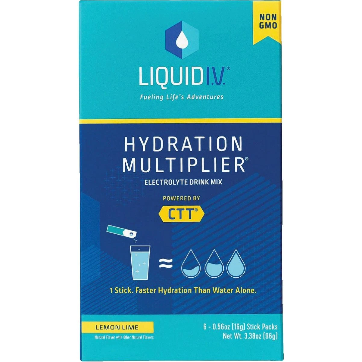 Liquid IV 0.56 Oz. Lemon Lime Hydration Multiplier Mix (6-Pack)