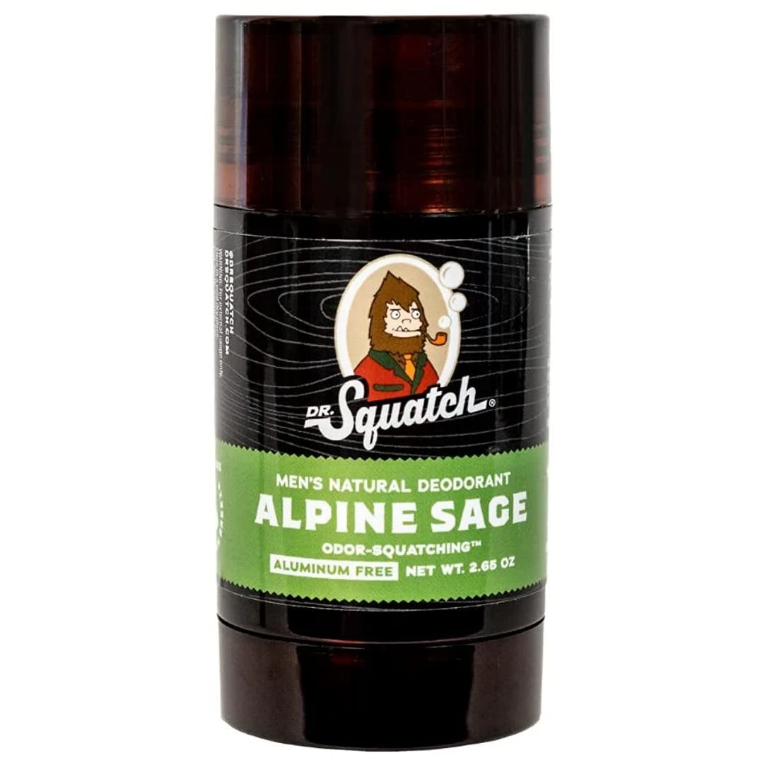 Dr. Squatch Natural Deodorant For Men - Alpine Sage 2.65 Oz Aluminum Free