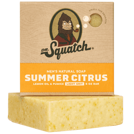 Dr. Squatch Limited Edition All Natural Bar Soap for Men  Summer Citrus