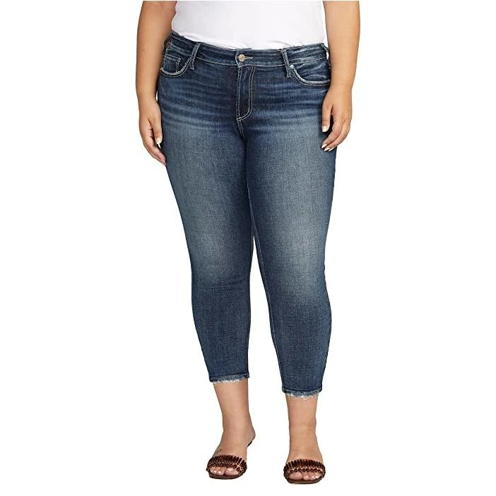 Silver Jeans Co. Suki Crop Skinny Jeans in Indigo at Nordstrom, Size 24W