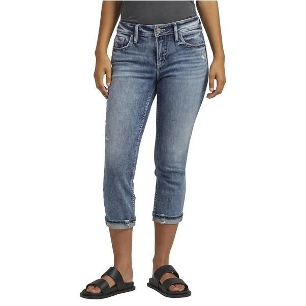 Silver Jeans Co. Elyse Capri Jeans in Indigo at Nordstrom, Size 20W