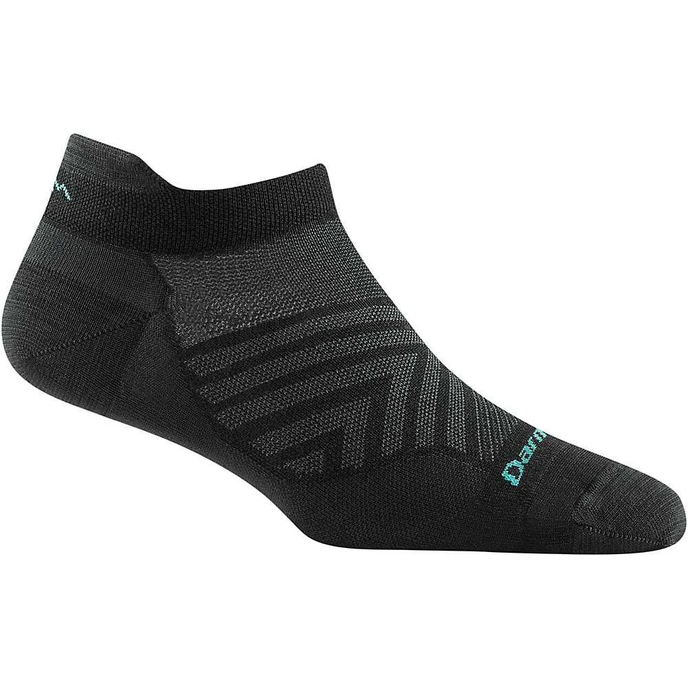 Darn Tough Women's Run No Show Tab Ultra-Lightweight Sock - Small - Black