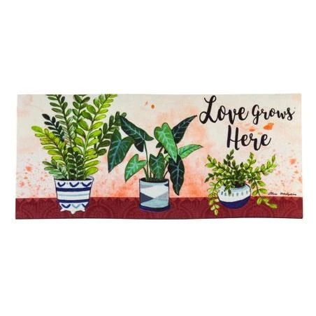 Love Grows Here Houseplants Sassafras Switch Mat 10x22 Inches