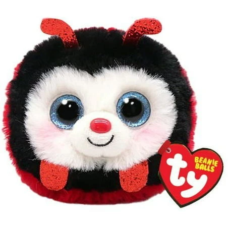 Ty Puffies (Beanie Balls) - IZZY the Ladybug (4 inch) Plush Toy