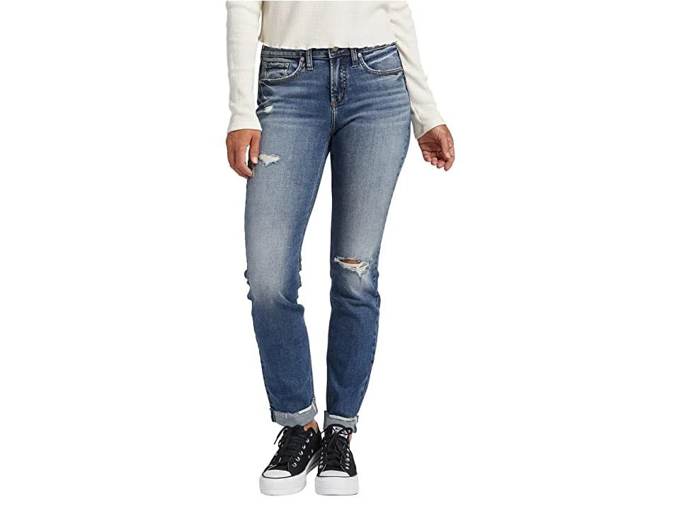 Silver Jeans Co. Women's Suki Mid-Rise Slim Straight Jeans