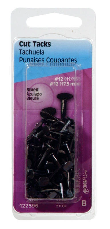 HILLMAN No. 12 X 11/16 in. L Blue Steel Cut Tacks 1 pk