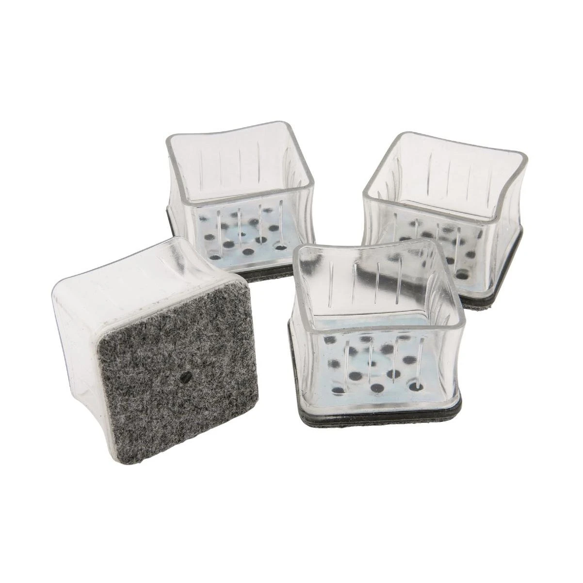 Magic Sliders Magic Fit - 1-7/16 In. - 1-5/8 In. Square Felt Furniture Leg Cup (4-Pack)