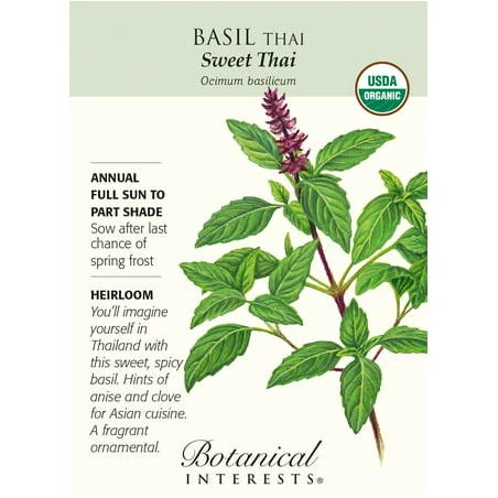 Organic Sweet Thai Basil Seeds - 300 mg