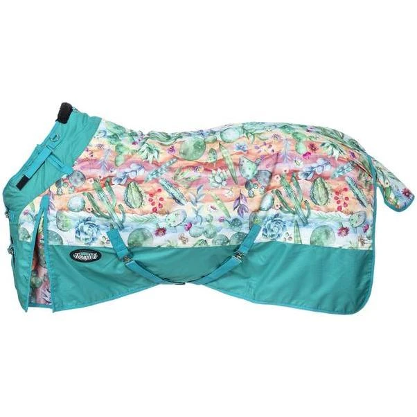 Tough-1 75" 1200D Cactus Print Turnout Sheet with Snuggit