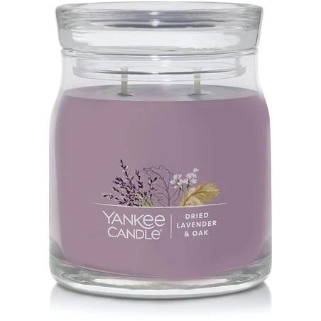 Yankee Candle 1630659 Dried Lavender & Oak Signature Medium Jar Candle