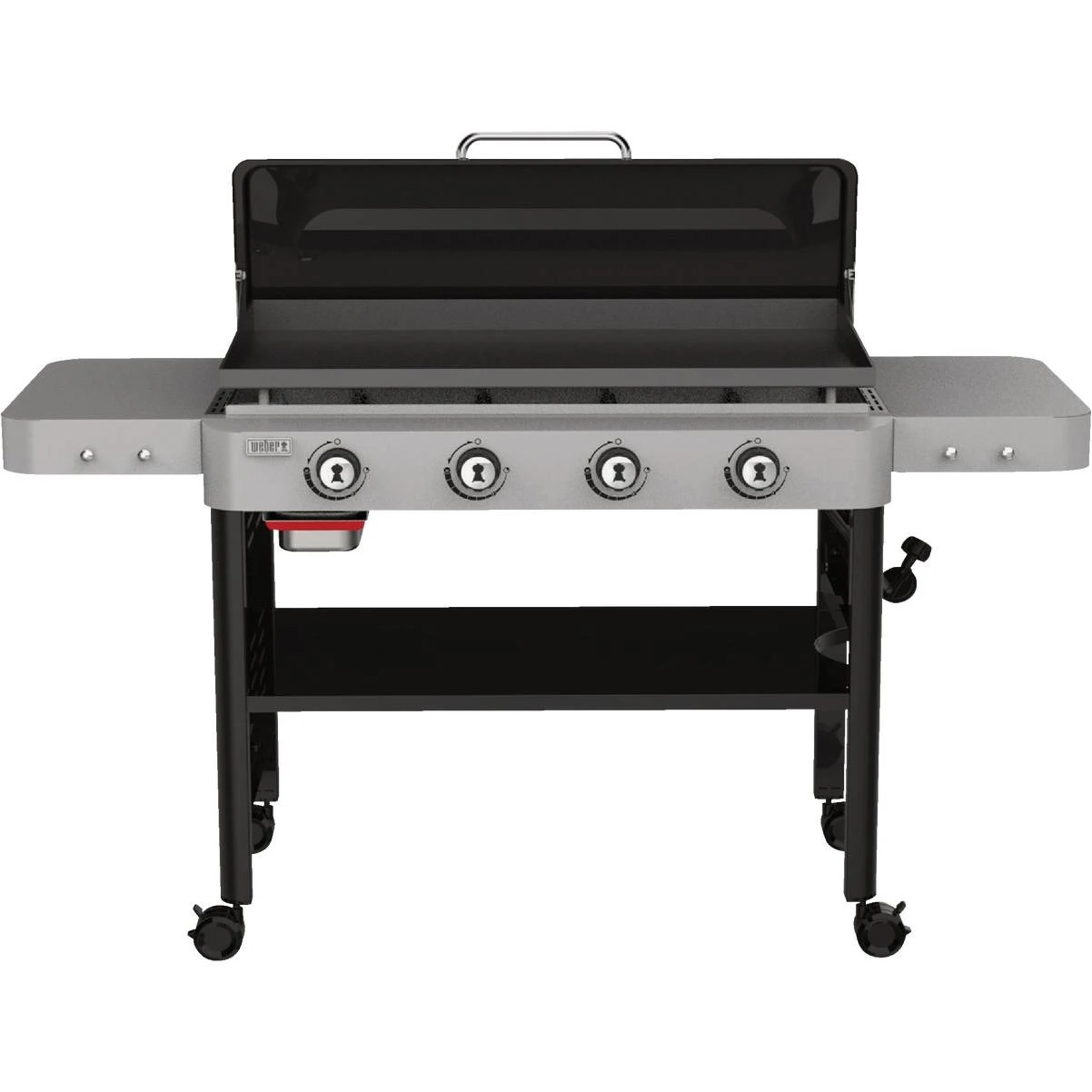 Weber 36 In. 4-Burner Propane Gas Griddle Flat Top Grill, Black