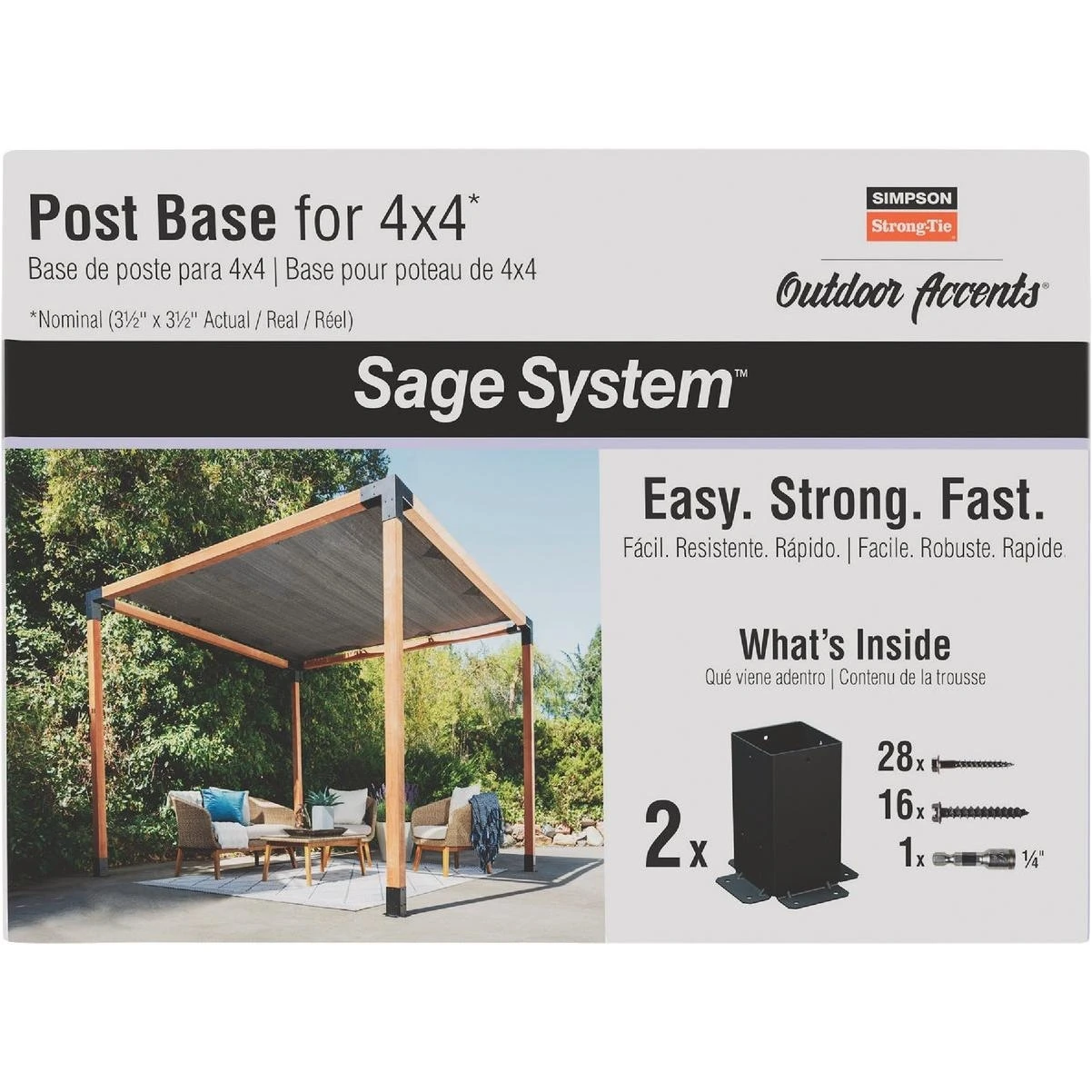 Simpson Strong Tie Simpson Strong-Tie Outdoor Accents Sage System Black ...