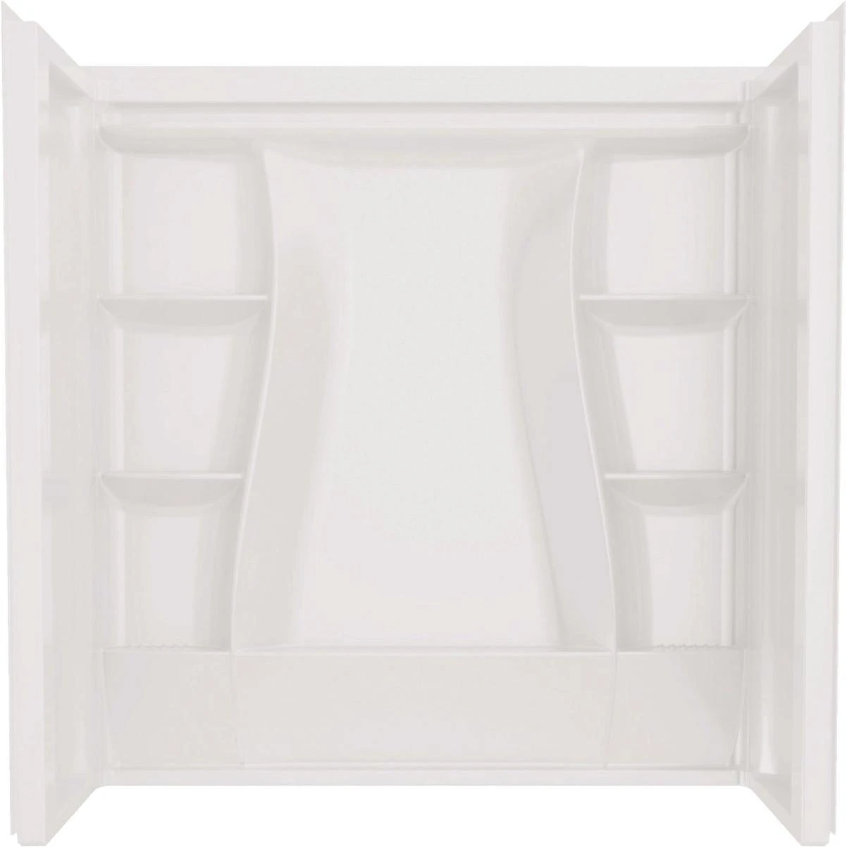 Delta Classic 500 60 In. L x 30 In. W x 61-1/4 In. H Alcove Tub Surround Kit, White (3-Piece)