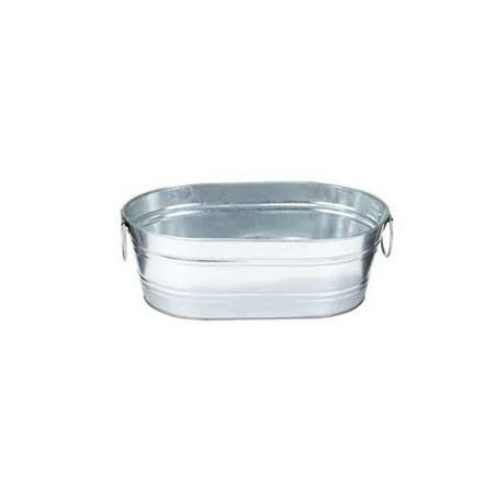 Miller Manufacturing Galvanized Oval Tubs Steel Durable Heavy Duty 2 gallon