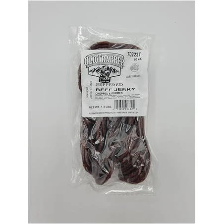 Old Trapper Beef Jerky Double Eagle Refill Bags Peppered - 80 ct