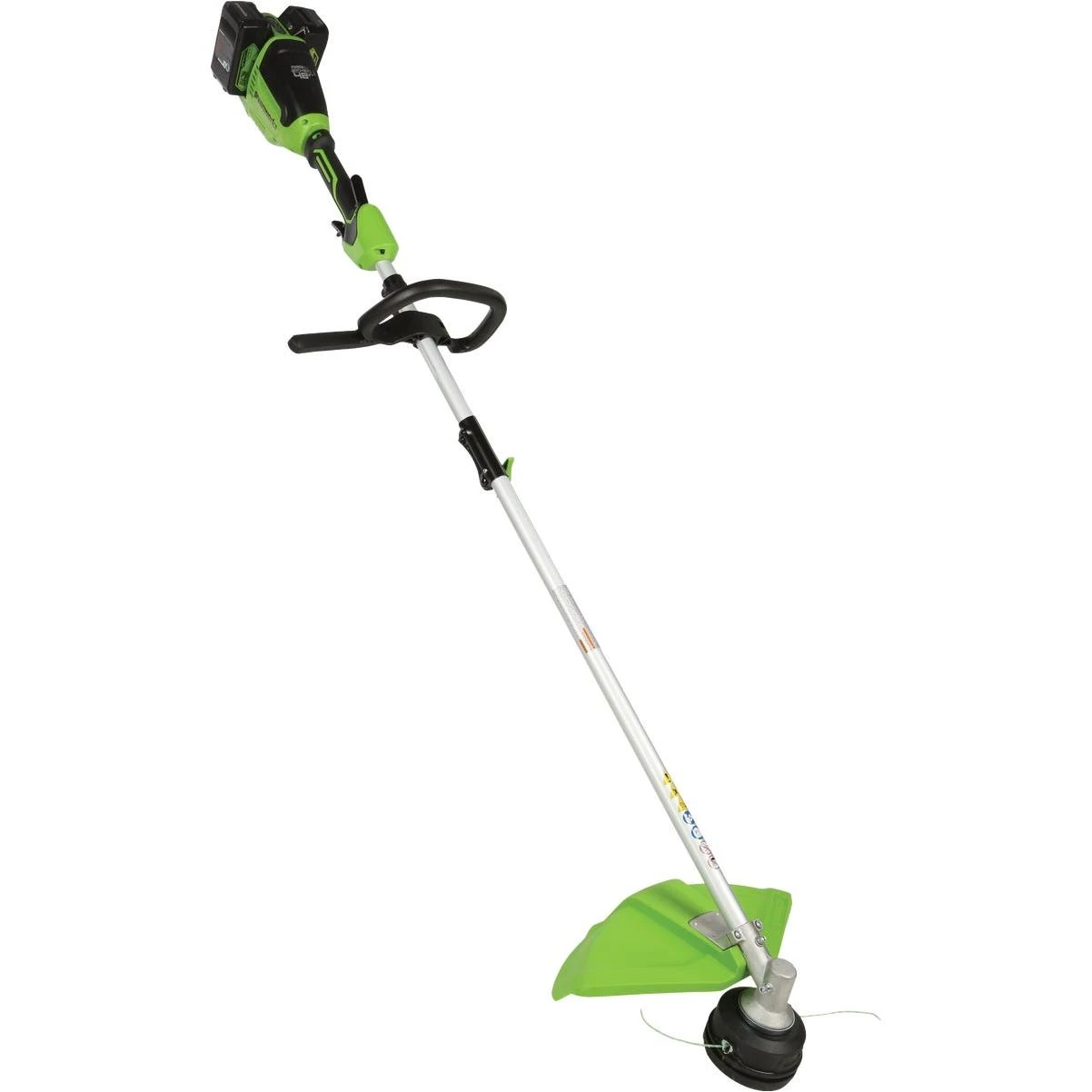 Greenworks 24V (2 x 24V) 16 In. Brushless Attachment Capable String Trimmer with (2) 4.0 Ah USB Batteries & Charger