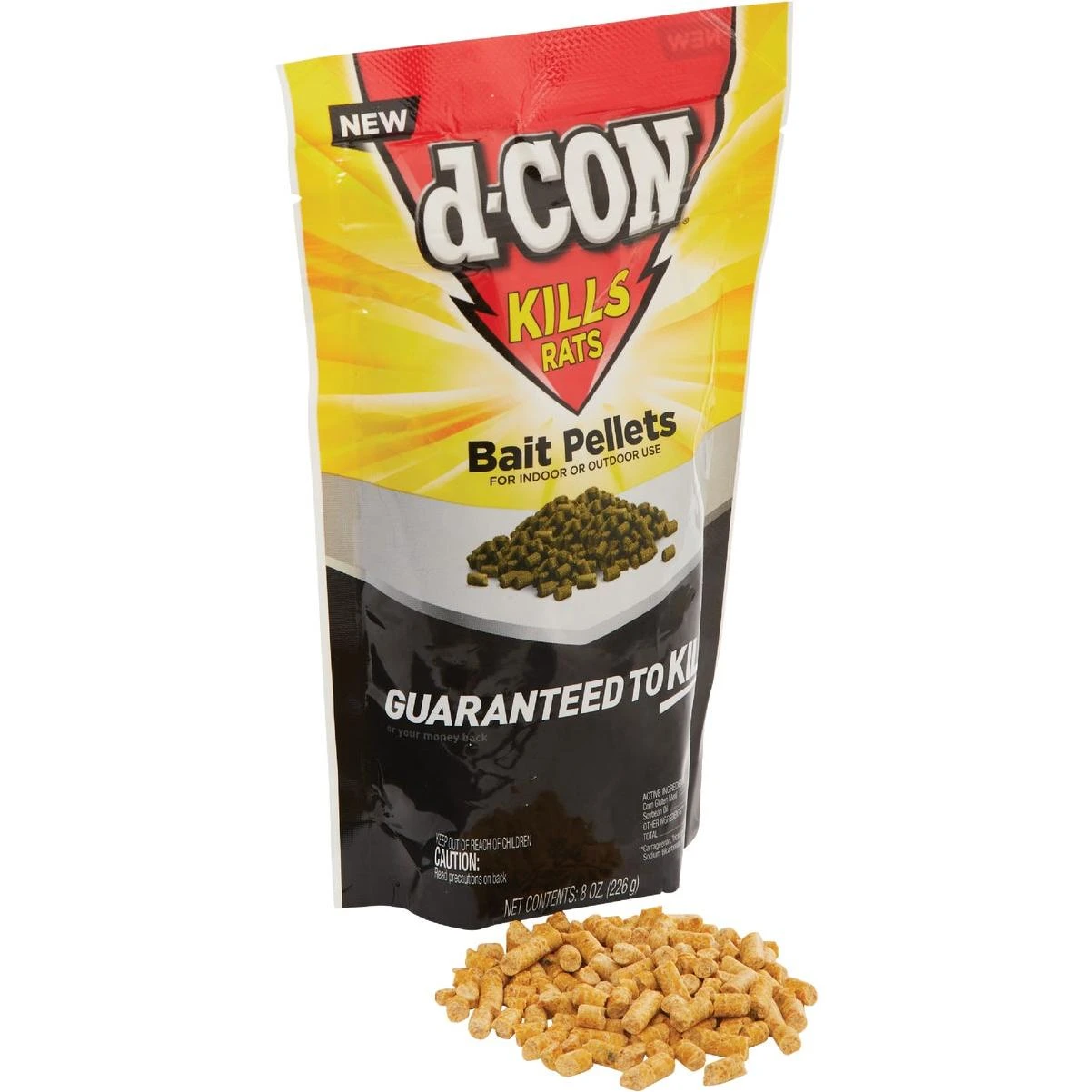 D-Con Pellet Rat And Mouse Poison, 8 Oz.