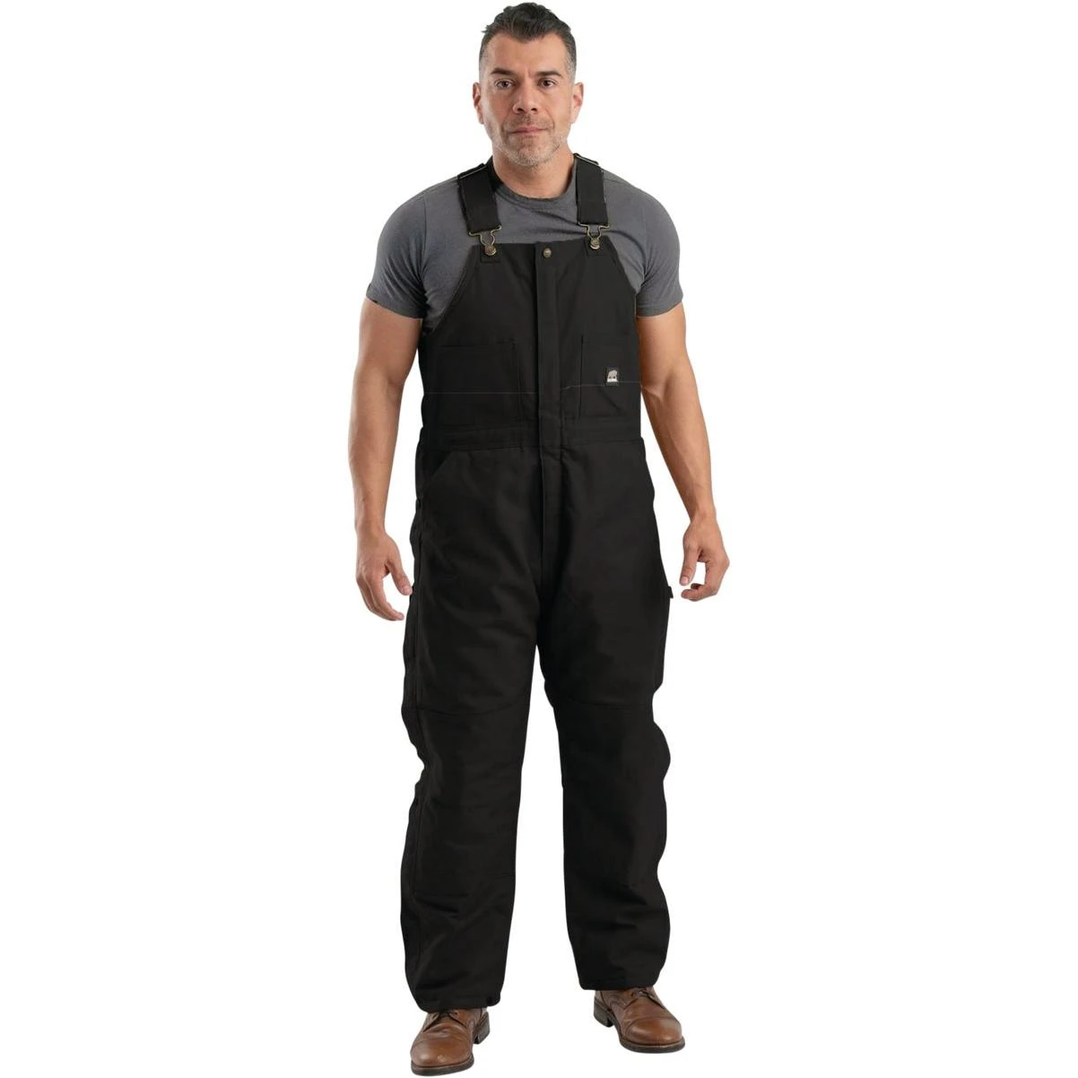 Berne Men's 2XL Black Heritage Insulated Bib Overalls