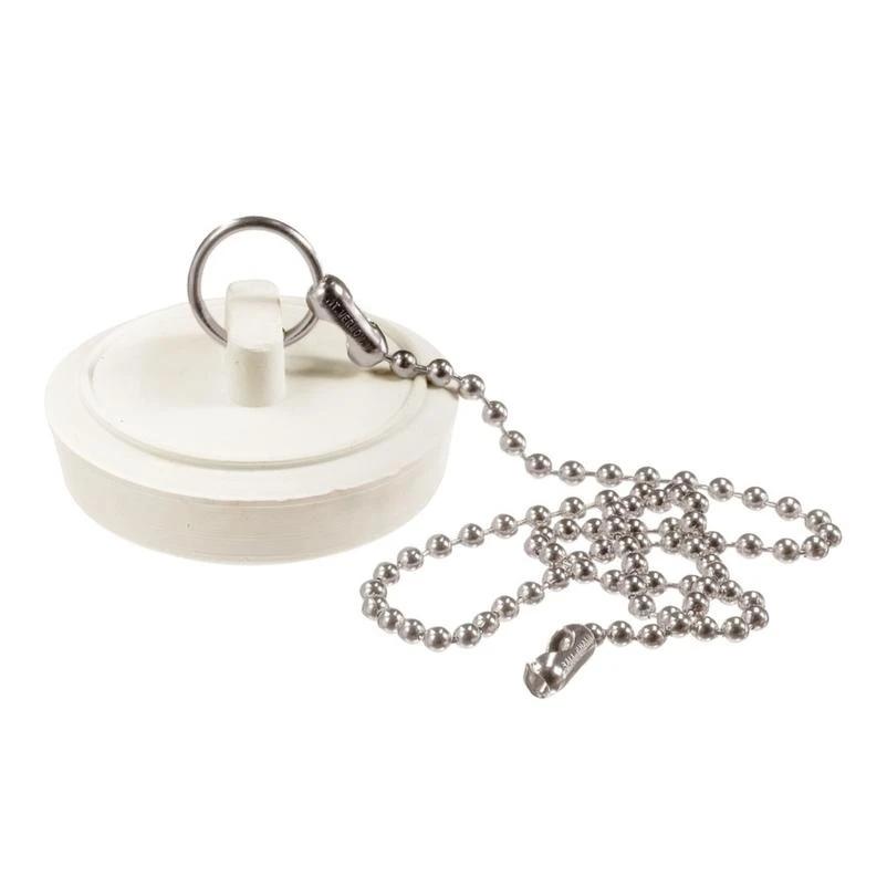 DRAIN STOPPER 7/8-1" WHT