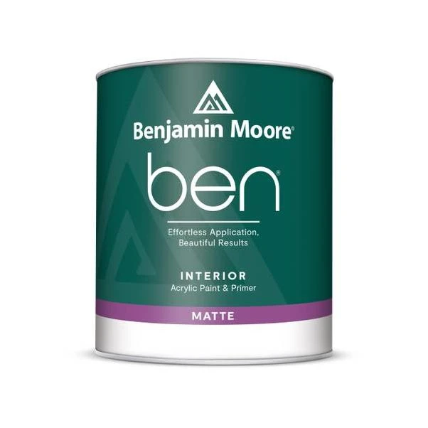 Benjamin Moore 1 Quart ben Matte 2X Base Interior Paint