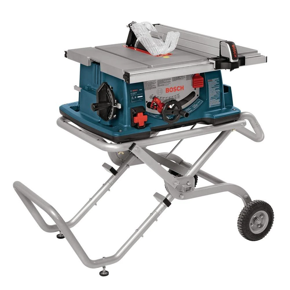 Bosch 15-Amp 10 In. Job Site Table Saw with Gravity-Rise Wheeled Stand