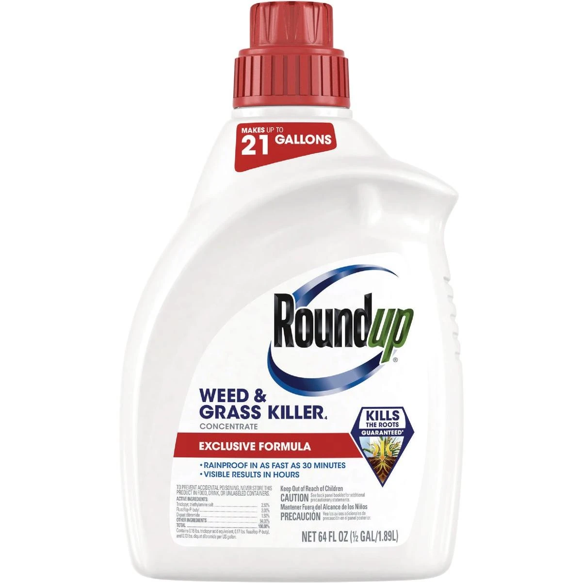 Roundup 1/2 Gal. Exclusive Formula Concentrate Weed & Grass Killer