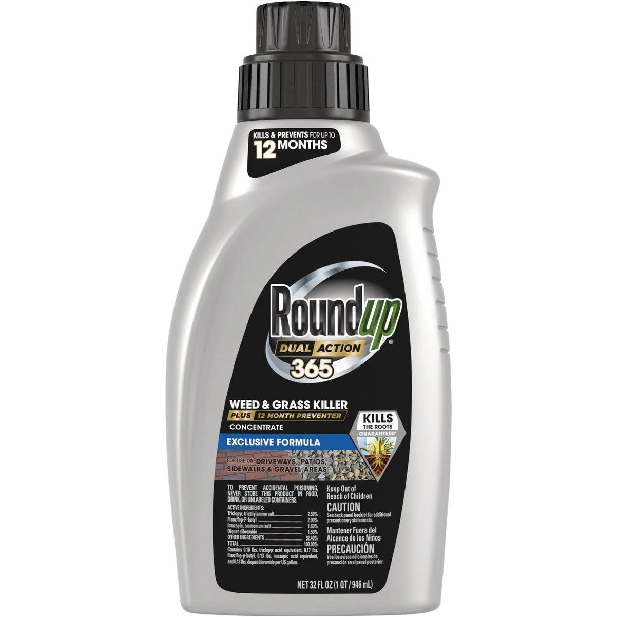 Roundup Dual Action 365 32 Oz. Exclusive Formula Concentrate Weed & Grass Killer