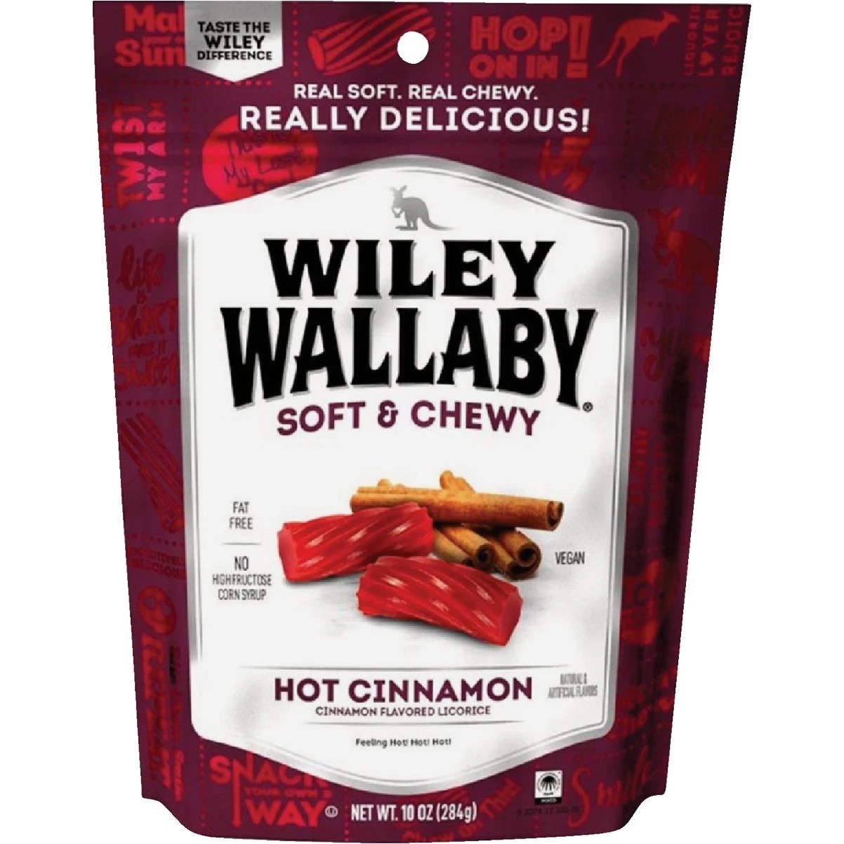 Wiley Wallaby Hot Cinnamon Licorice 10 Oz. Candy