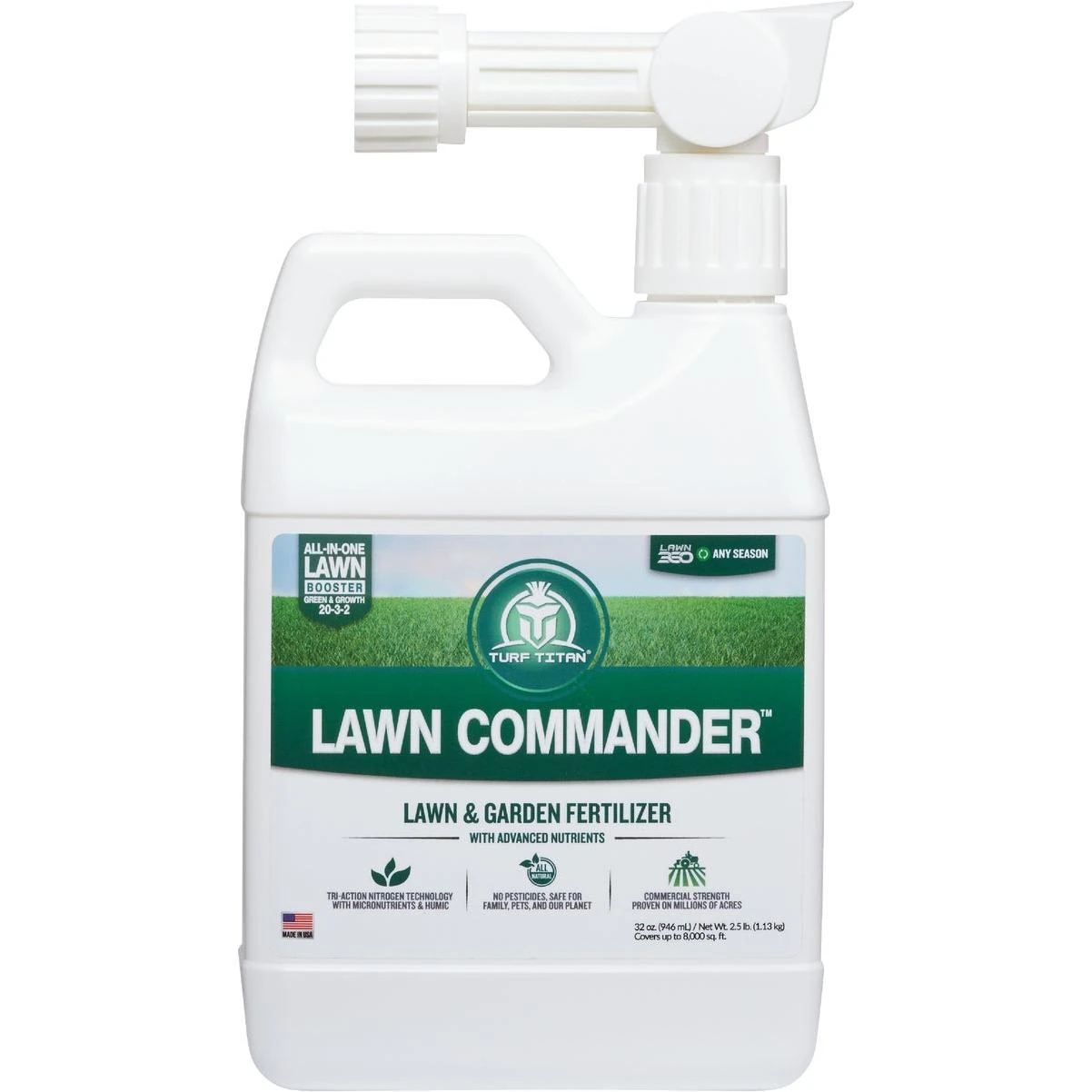 Turf Titan Lawn Commander 32 Oz. 6000 Sq. Ft. 20-3-3 Lawn Fertilizer