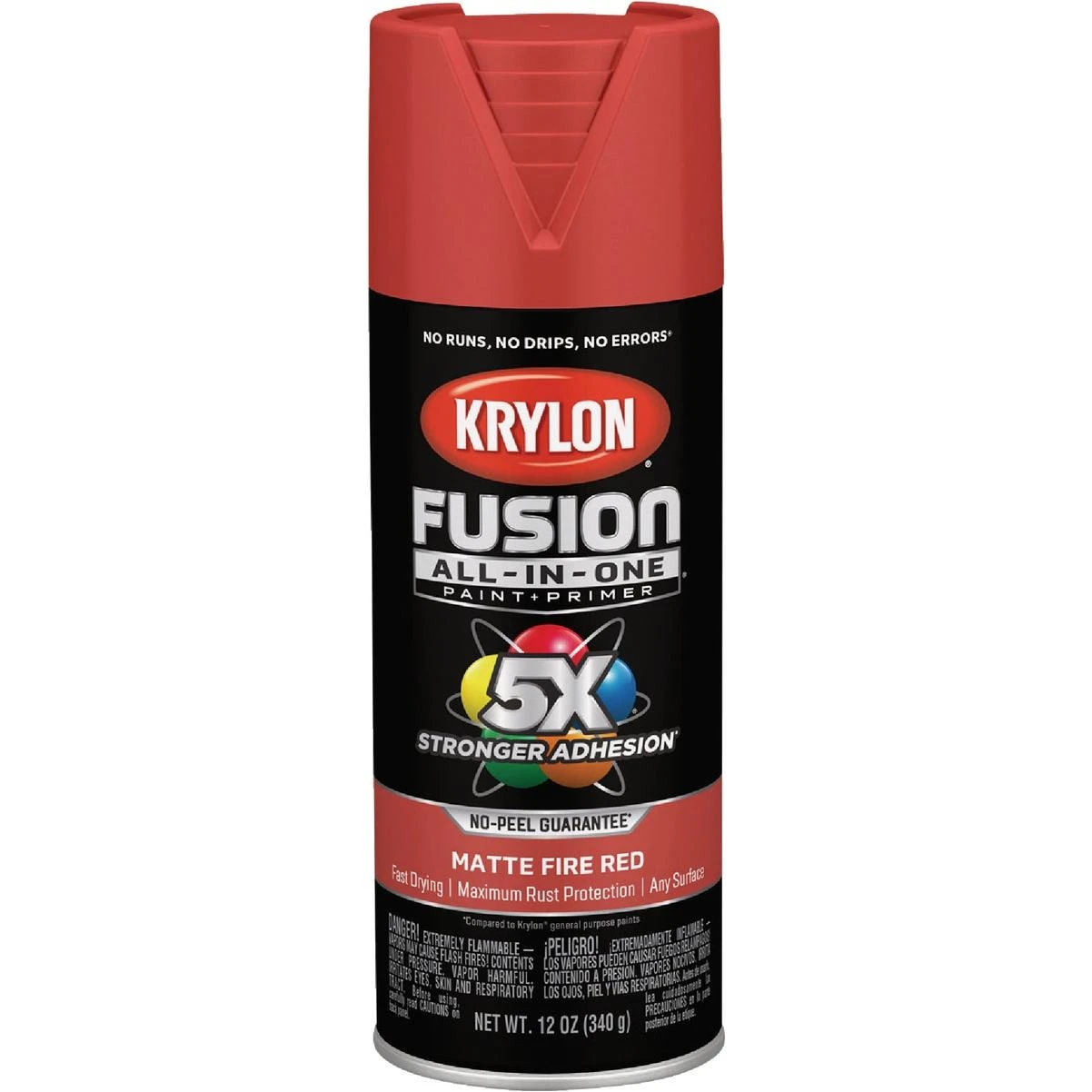 Krylon Fusion All-In-One 12 Oz. Matte Spray Paint, Fire Red