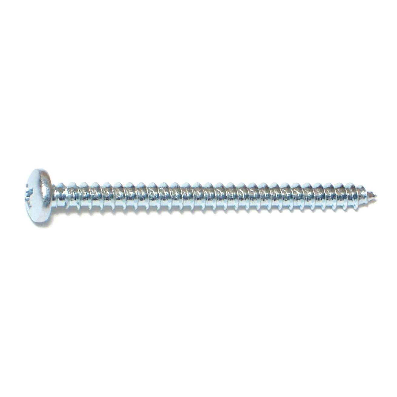 #10 x 2-1/2" Zinc Plated Steel Phillips Pan Head Sheet Metal Screws (20 pcs.)