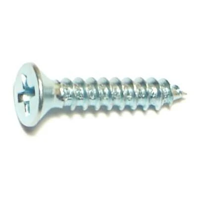 #6 x 3/4  Zinc Plated Steel Phillips Flat Head Sheet Metal Screws