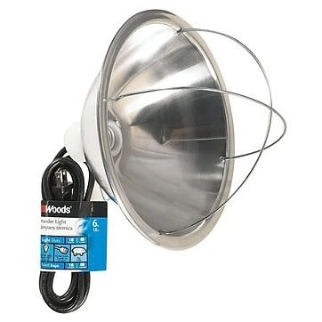 Woods by Coleman Cable 165 Brooder Lamp with Bulb Guard and Reflector