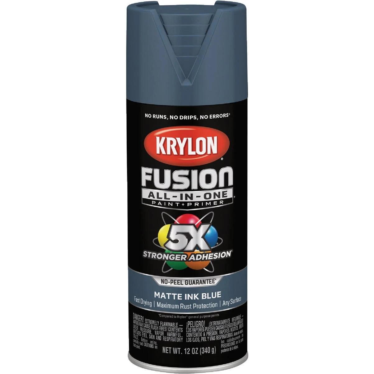 Krylon Fusion All-In-One 12 Oz. Matte Spray Paint, Ink Blue