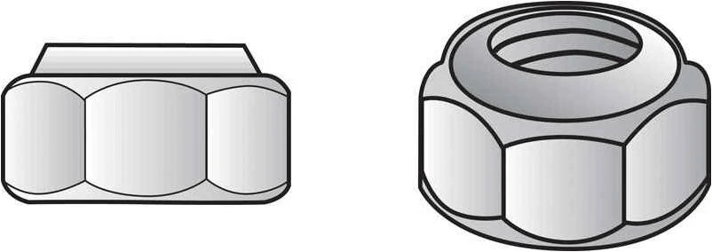Hillman 3/8 Stainless Steel SAE Nylon Lock Nut 50 pk