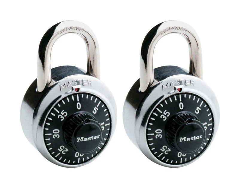 Master Lock 2 in. 31 H X 7/8 in. 31 W X 1-7/8 in. 31 L Steel Anti-Shim Technology Padlock 2 PK Keyed