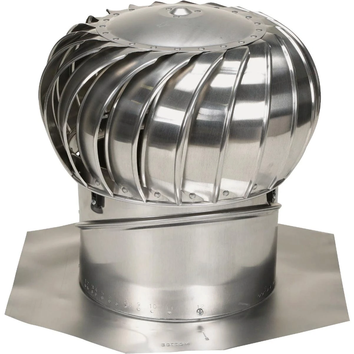 Air Vent 12 In. Aluminum Internally Braced Wind Turbine Attic Vent