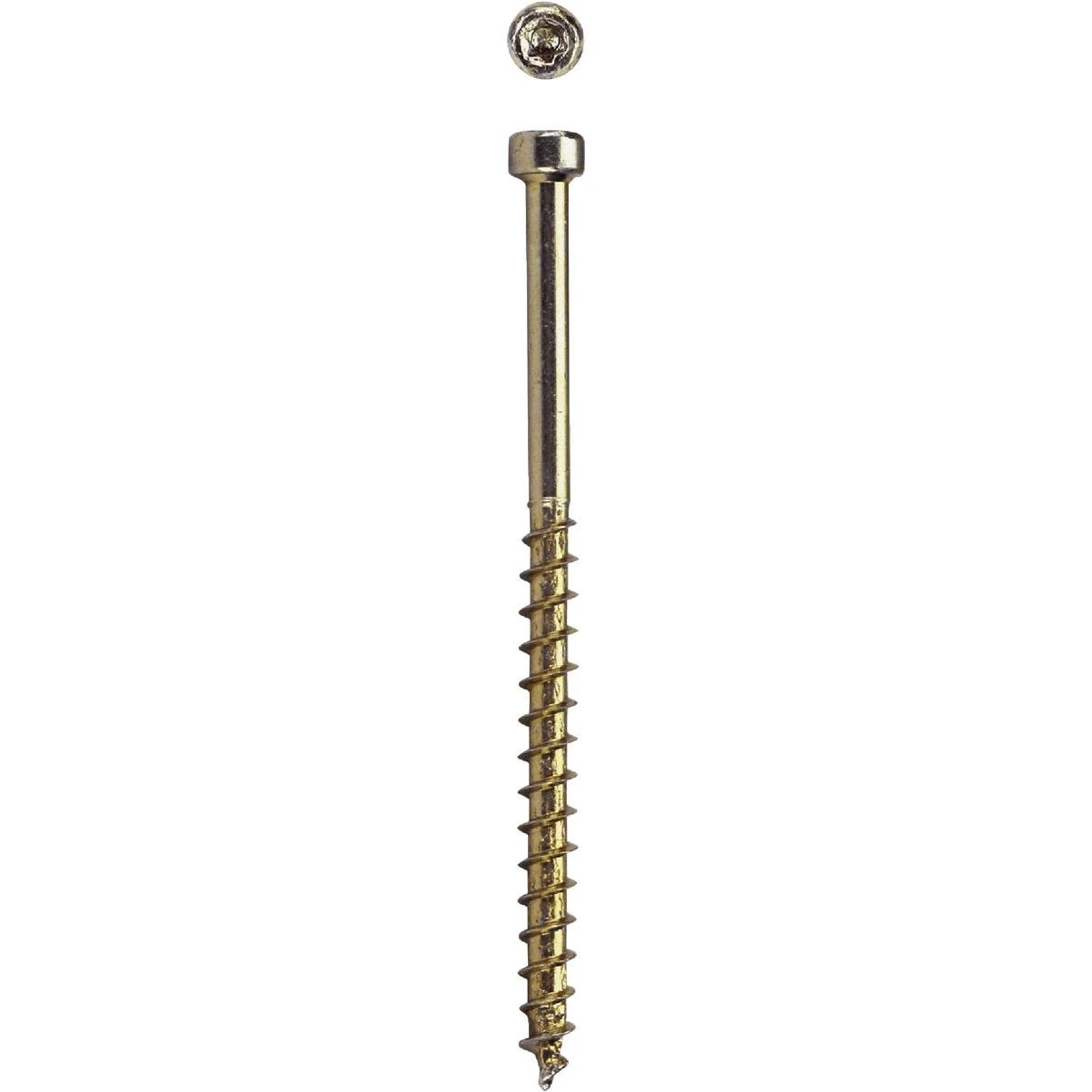 SPAX 8 x 2-1/2 In. PT HCR (Exterior Rated) Yellow Trim Screw (100-Count)