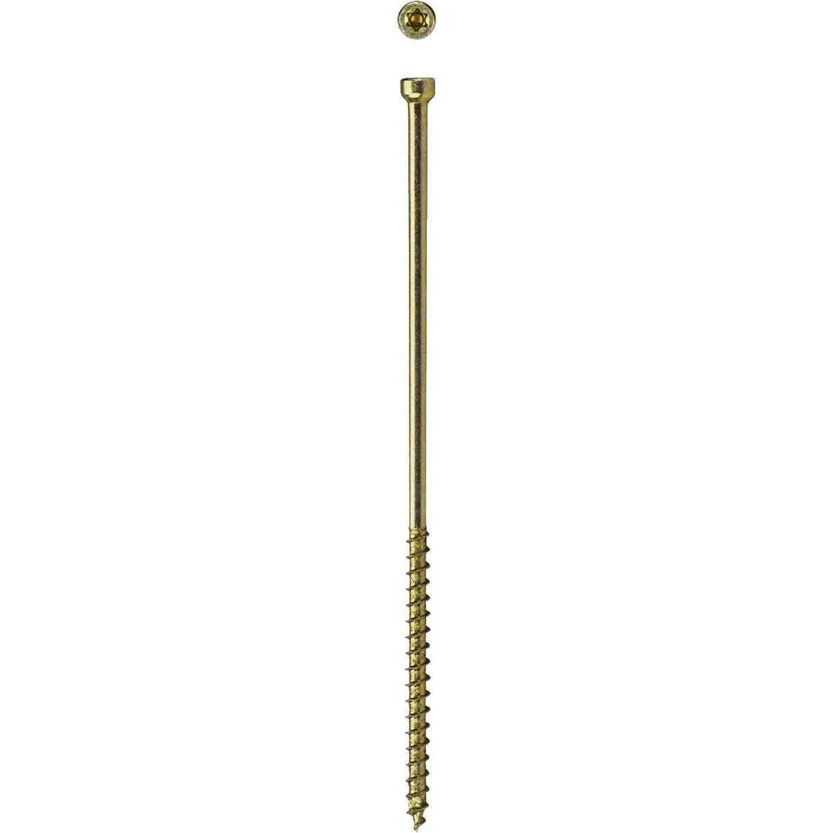 SPAX 9 x 5 In. PT HCR (Exterior Rated) Yellow Trim Screw (50-Count)