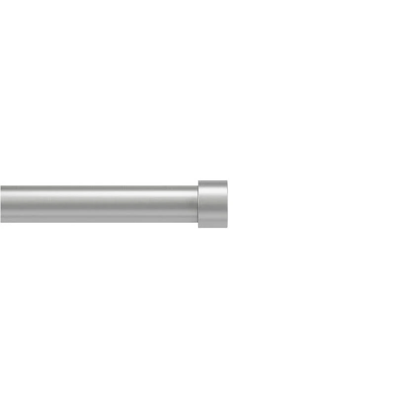 Umbra Cappa Nickel Silver Curtain Rod 66 in. L X 120 in. L