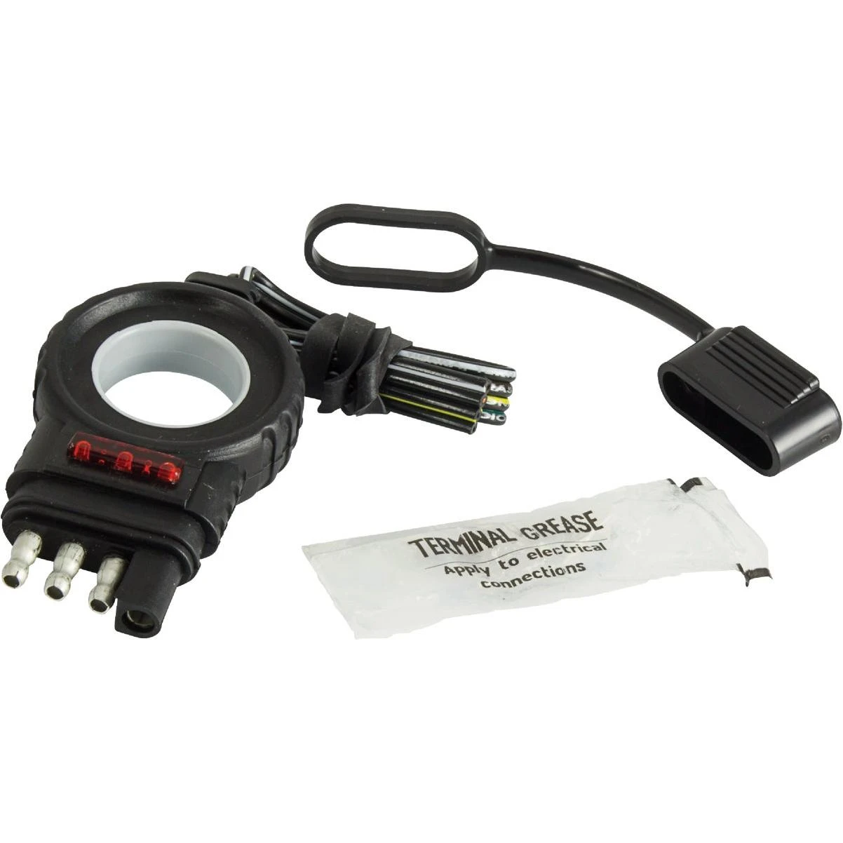 Hopkins Towing Solutions Endurance Easy-Pull 4-Flat 12 In. LED Test Trailer Side Connector