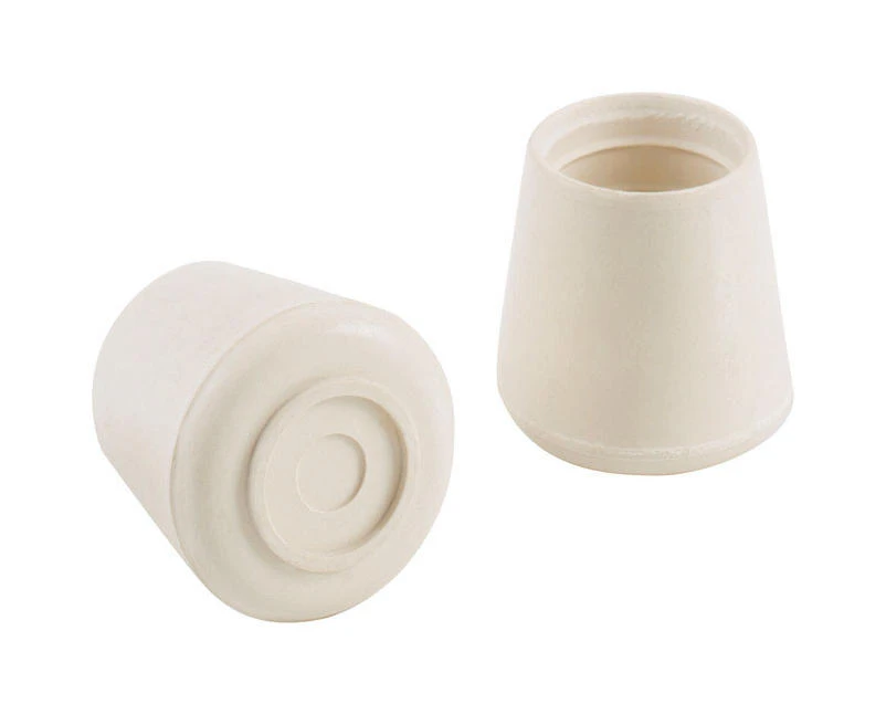 Shepherd Rubber Leg Tip White Round 2 PK