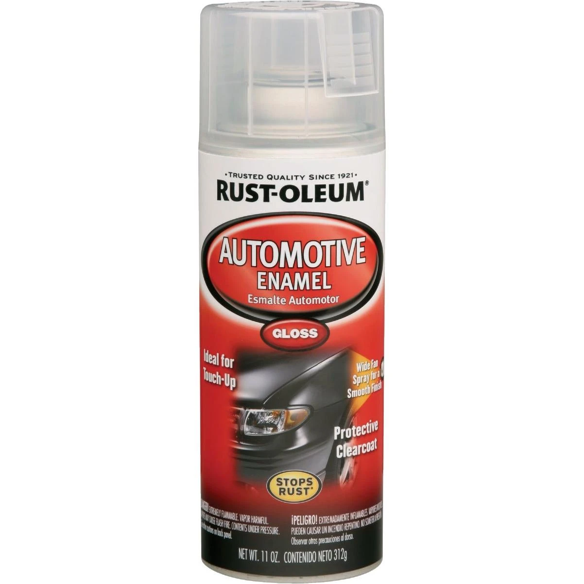 Rust-Oleum Stops Rust Automotive Enamel Spray Paint, 12 Oz, Gloss Clear