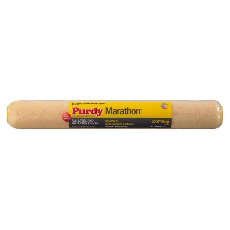 Purdy Marathon Nylon/Polyester 18 in. W X 3/8 in. Paint Roller Cover 1