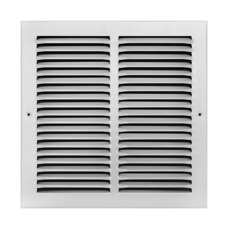 Tru Aire 12 in. H X 12 in. W 1-Way Powder Coat White Steel Return Air Grille