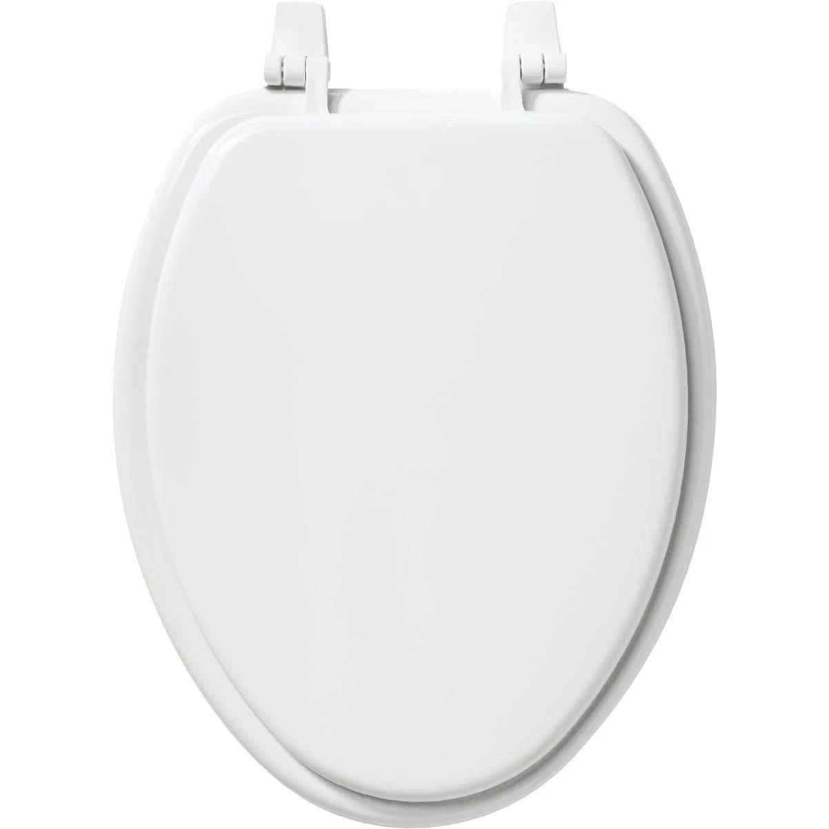 Bemis Mayfair Elongated White Enameled Wood Toilet Seat