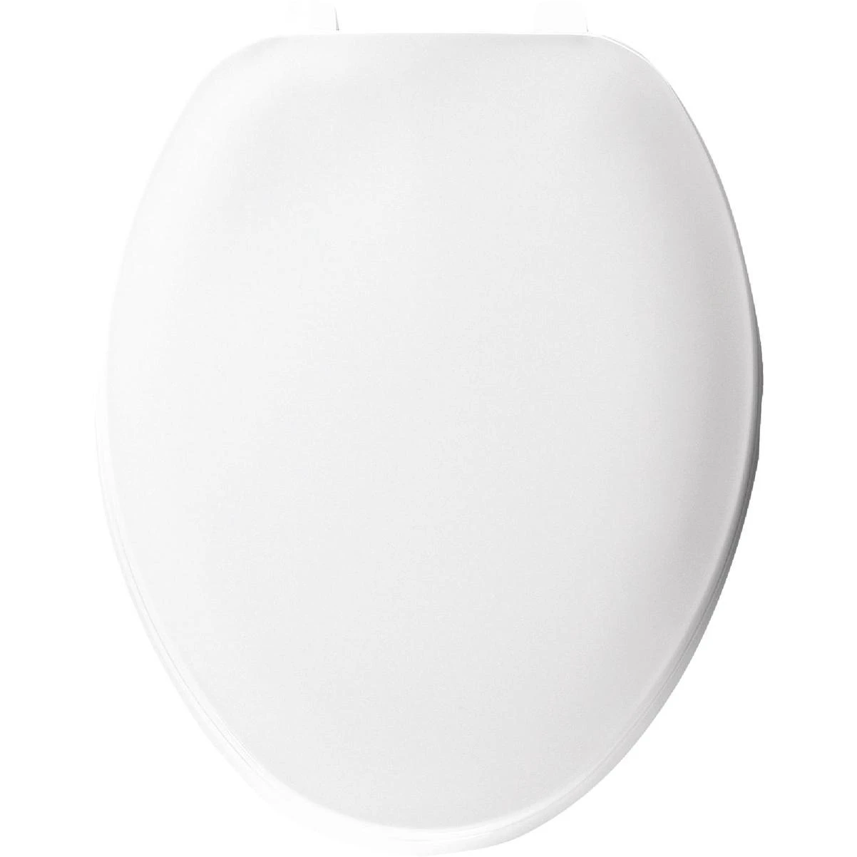 Bemis Elongated White Plastic Closed Front Toilet Seat